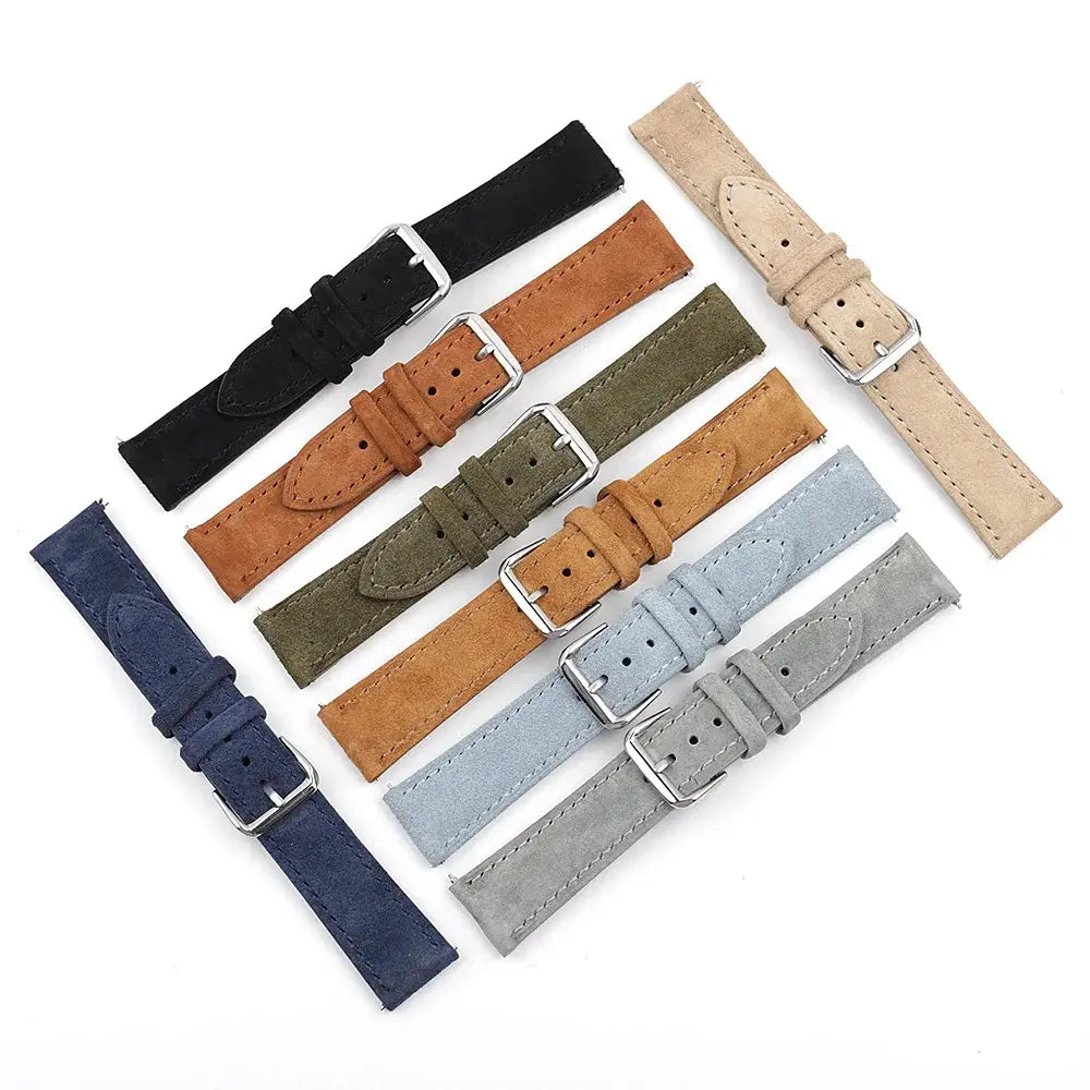 Ticwatch Suede Leather Strap - Soft, Stylish, Comfortable