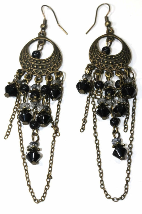 Boho Chandelier Earrings Long Dangle Beaded Tassel Style