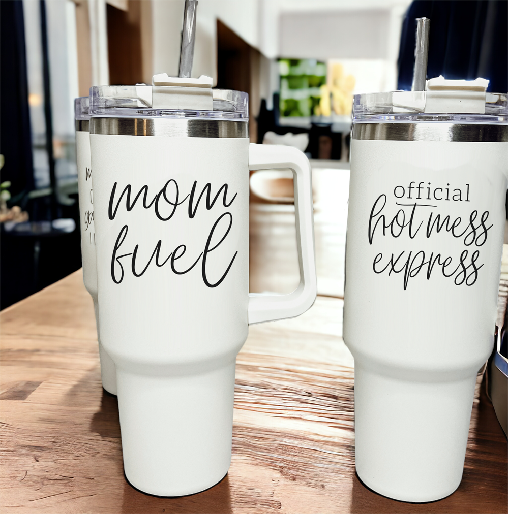 Hot Mess 40oz Tumbler With Lid And Straw - Insulated Travel Cup