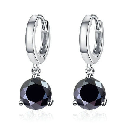 2ct Moissanite Drop Earrings 925 Sterling Silver Bridal Wedding