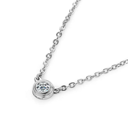 3mm Moissanite Jewelry Set 925 Sterling Silver Necklace Bracelet Stud Earrings