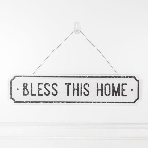 Farmhouse Wood Wall Sign Bless This Home Eat Good Food Rustic Hanging Plaque
