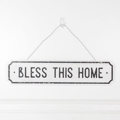Farmhouse Wood Wall Sign Bless This Home Eat Good Food Rustic Hanging Plaque