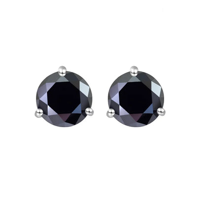 925 Sterling Silver Moissanite Stud Earrings 0.5CT 1CT Women Classic