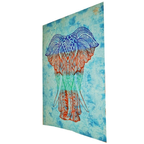 Bohemian Elephant Tie Dye Tapestry Psychedelic Wall Art