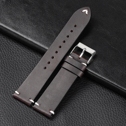 COROS Smartwatch Leather Band Quick Release Retro Oil Wax Calfskin