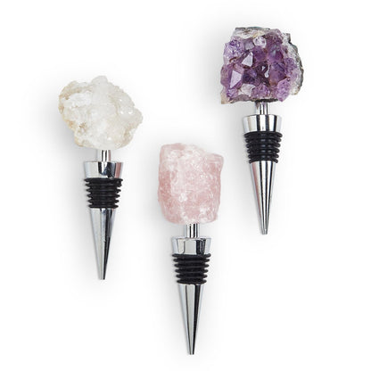 Natural Stone Wine Bottle Stoppers Set Decorative Bougie Bottle Stopper Gifts For Wine Lovers