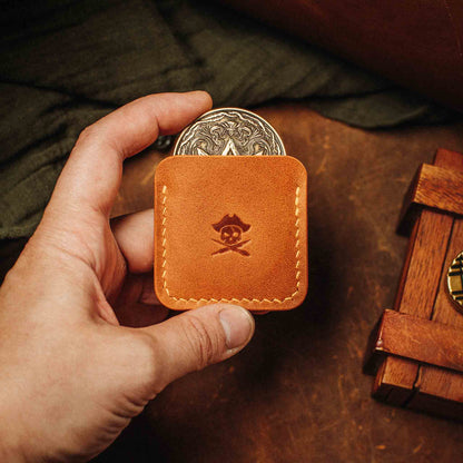 Pirate Goods Peso Pocket v3 Coin Holder – Leather Challenge Coin Case for EDC