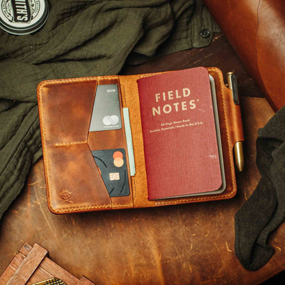 Pirate Goods Quartermaster v2 – Leather Passport Wallet with Velcro