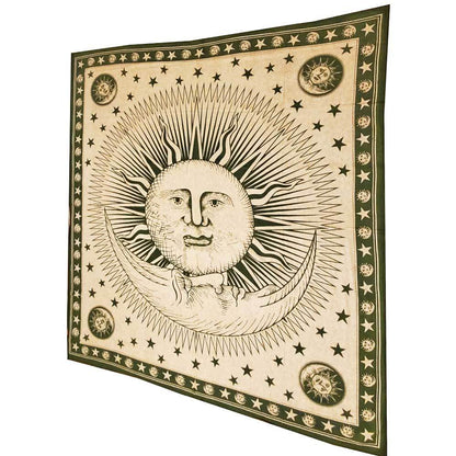 Sun Moon Tapestry Tie Dye Celestial Wall Hanging Boho Decor