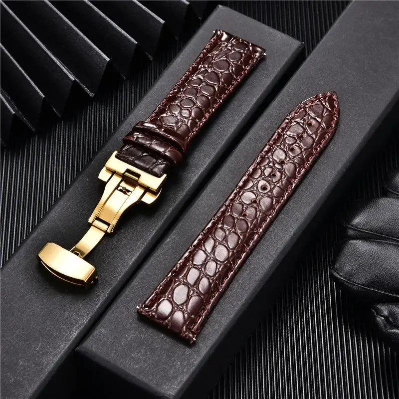 Ticwatch Crocodile Pattern Leather Band - Rugged and Durable