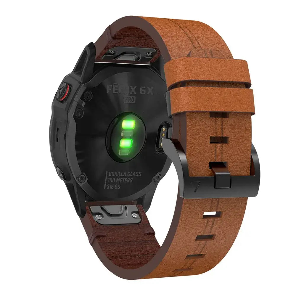 Garmin Soft Leather Band - QuickFit Stylish Upgrade