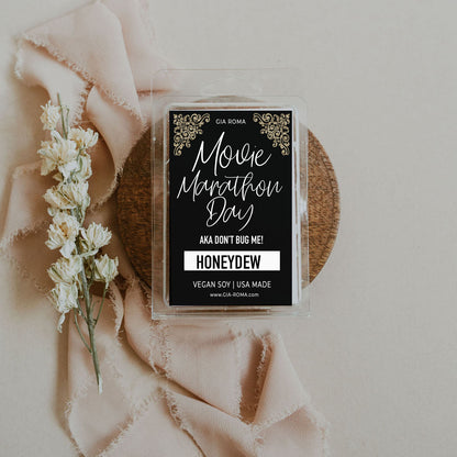 Soy Wax Melts Honeydew Scent Vegan Dye Free Hand Poured With Earthy Botanicals For Movie Night