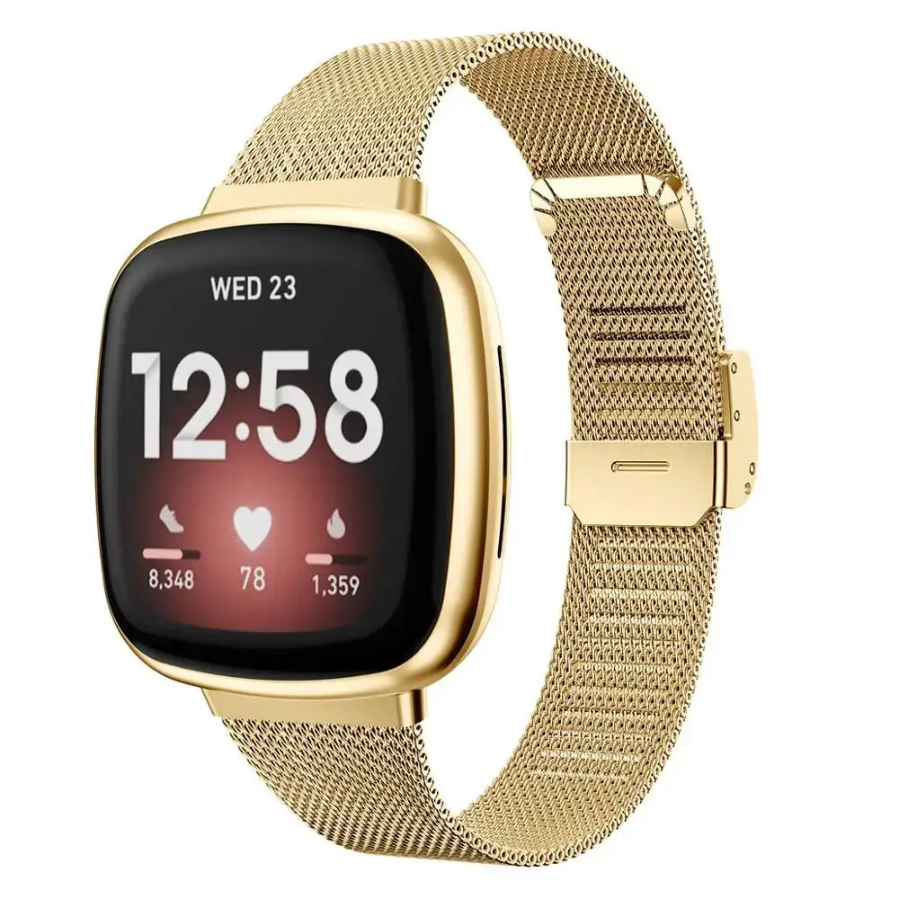 Fitbit Versa & Sense Steel Band - Durable Modern Design