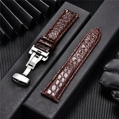 Ticwatch Crocodile Pattern Leather Band - Rugged and Durable