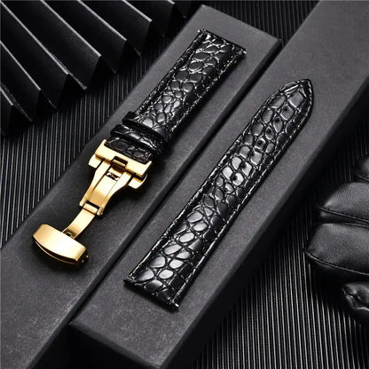 Ticwatch Crocodile Pattern Leather Band - Rugged and Durable