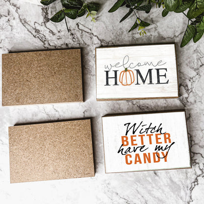 Welcome Home Wooden Seasonal Sign 6x4 Rustic Door Wall Decor