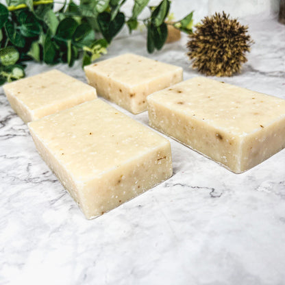 Spearmint Basil Body Scrub Sea Salt Oatmeal Exfoliant Refreshing Peppermint Leaves 8 Oz