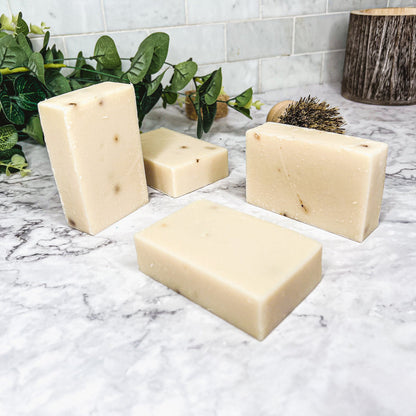 Lavender Ylang Ylang Exfoliating Soap Bar With Lavender Buds, Ylang Ylang and Natural Oils 6oz