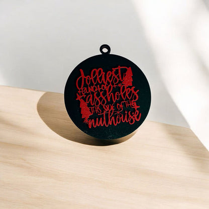 Imperfect Jolliest Handcrafted Wooden 3D Christmas Ornament Set Limited Edition Tree Decor