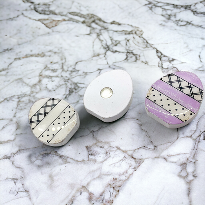 Handmade Wooden Magnetic Spring Magnets Set Of 3 Easter Egg Decorative Fridge Magnets