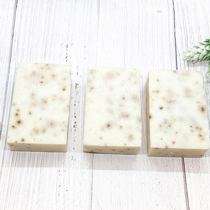 Spearmint Basil Body Scrub Sea Salt Oatmeal Exfoliant Refreshing Peppermint Leaves 8 Oz