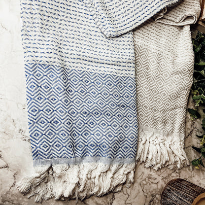 XL Turkish Cotton Towel 200 GSM Oversized Bath Beach Swim Hair Picnic Throw