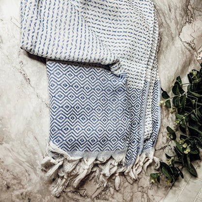 XL Turkish Cotton Towel 200 GSM Oversized Bath Beach Swim Hair Picnic Throw