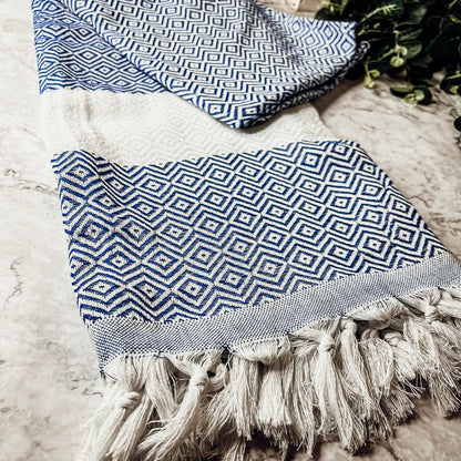 XL Turkish Cotton Towel 200GSM Oversized Bath, Pool, Hair and Picnic Towel