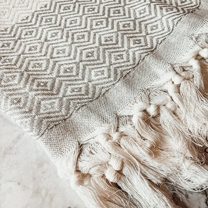 XL Turkish Cotton Towel 200GSM Oversized Bath, Pool, Hair and Picnic Towel