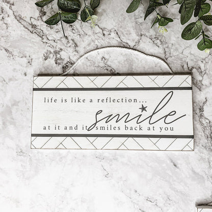 Beach House Hanging Signs - Coastal Door Wall Shelf Decor, 3 Styles, Summer