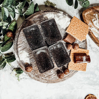 Chocolate Biscotti XL Wax Melts Natural Brownie Scent 4 Large Cubes 2.5x1