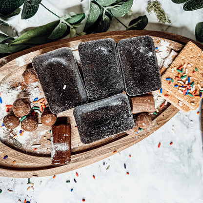 Chocolate Biscotti XL Wax Melts Natural Brownie Scent 4 Large Cubes 2.5x1