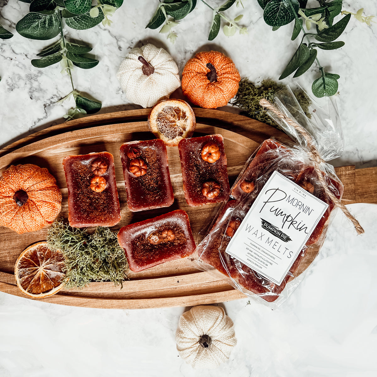 Pumpkin Buttercream XL Wax Melts Natural 4 Cubes 2oz Each Pumpkin Spice