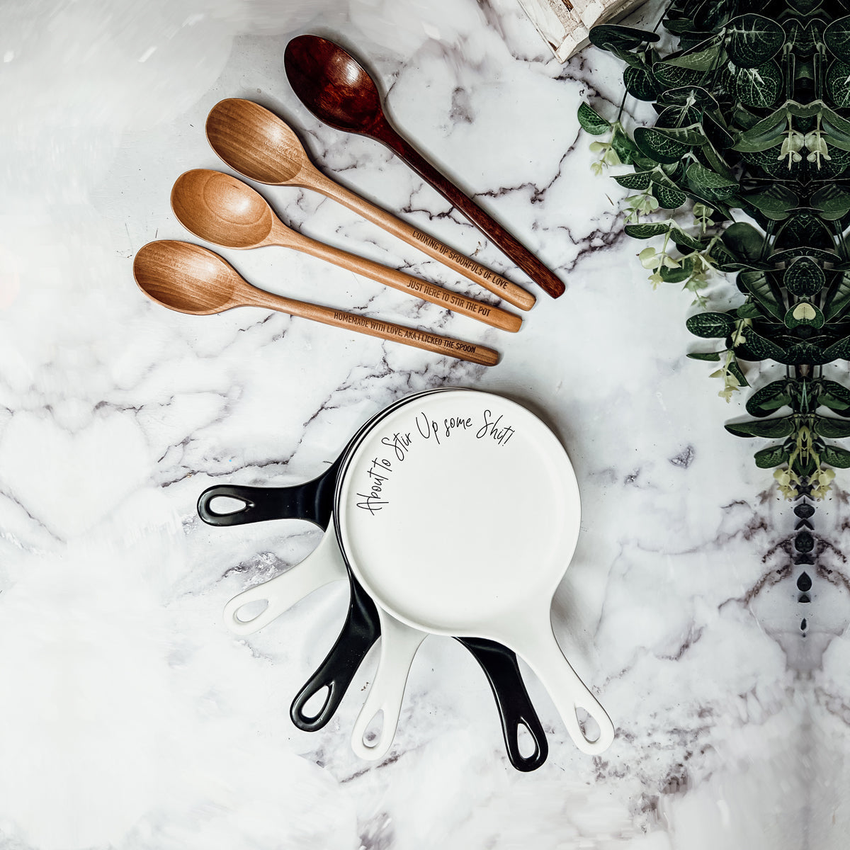 Spoon Rest And Wooden Spoon Set Custom Color Quote Choice Kitchen Gift