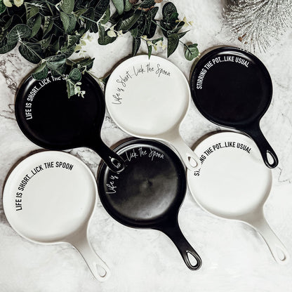 Spoon Rest And Wooden Spoon Set Custom Color Quote Choice Kitchen Gift