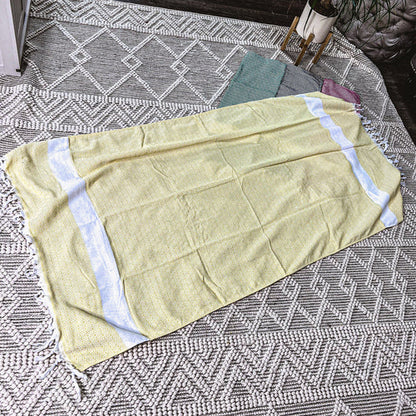 XL Turkish Cotton Towel 200GSM Oversized Bath, Pool, Hair and Picnic Towel
