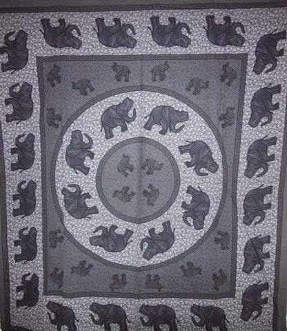 Elephant Mandala Tapestry Wall Hanging Boho Dorm Decor