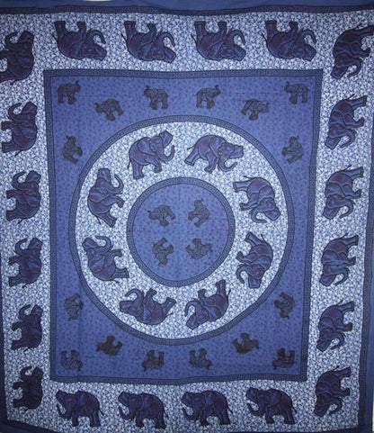 Elephant Mandala Tapestry Wall Hanging Boho Dorm Decor