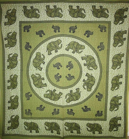 Elephant Mandala Tapestry Wall Hanging Boho Dorm Decor