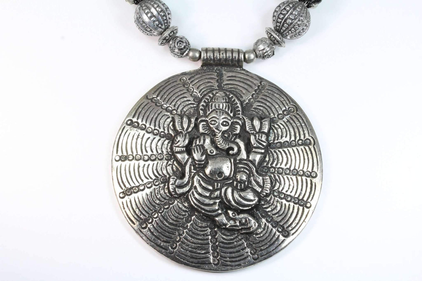 Ganesha Cosmos Handcrafted Spiritual Statement Necklace