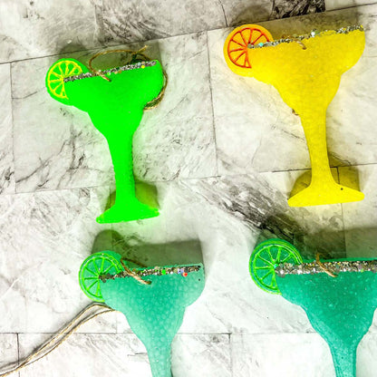 Margarita Car Air Freshener Scented Lime Cocktail Design Summer Car Freshie For Auto