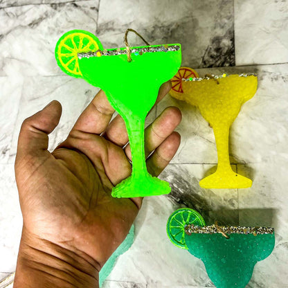 Margarita Car Air Freshener Scented Lime Cocktail Design Summer Car Freshie For Auto