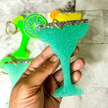 Margarita Car Air Freshener Scented Lime Cocktail Design Summer Car Freshie For Auto