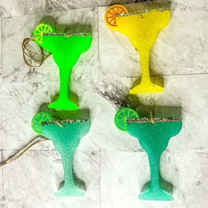 Margarita Car Air Freshener Scented Lime Cocktail Design Summer Car Freshie For Auto