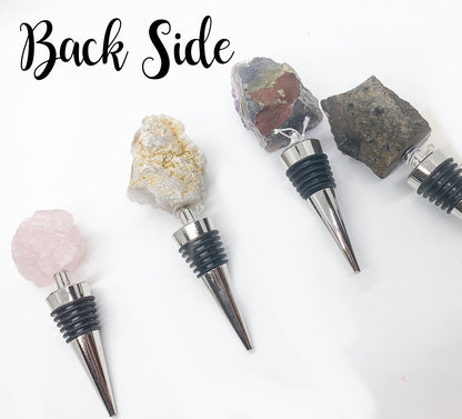 Natural Stone Wine Bottle Stoppers Set Decorative Bougie Bottle Stopper Gifts For Wine Lovers