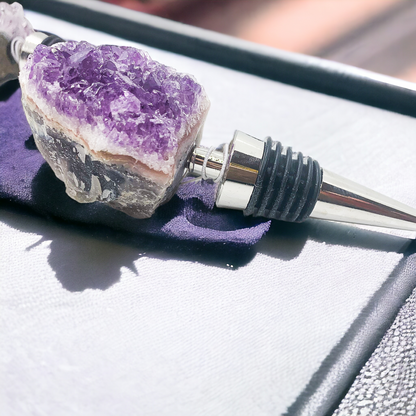 Natural Stone Wine Bottle Stoppers Set Decorative Bougie Bottle Stopper Gifts For Wine Lovers
