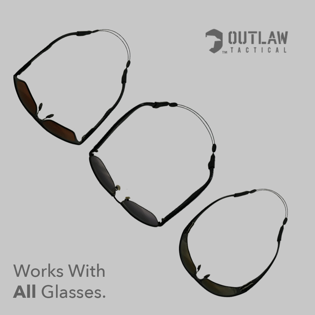 Tactical Glasses Retaining Cord & Ear Hook Grips