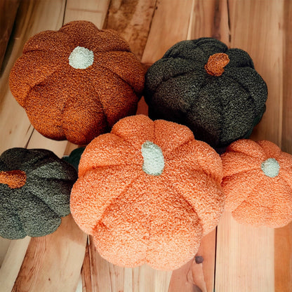 Plush Pumpkin Throw Pillow Decorative Fall Pillow Soft Cuddle Pumpkin Decor
