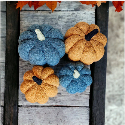 Plush Pumpkin Throw Pillow Decorative Fall Pillow Soft Cuddle Pumpkin Decor
